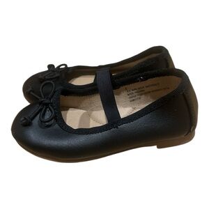 Cat & Jack Black Kids Dress Shoes with Bow